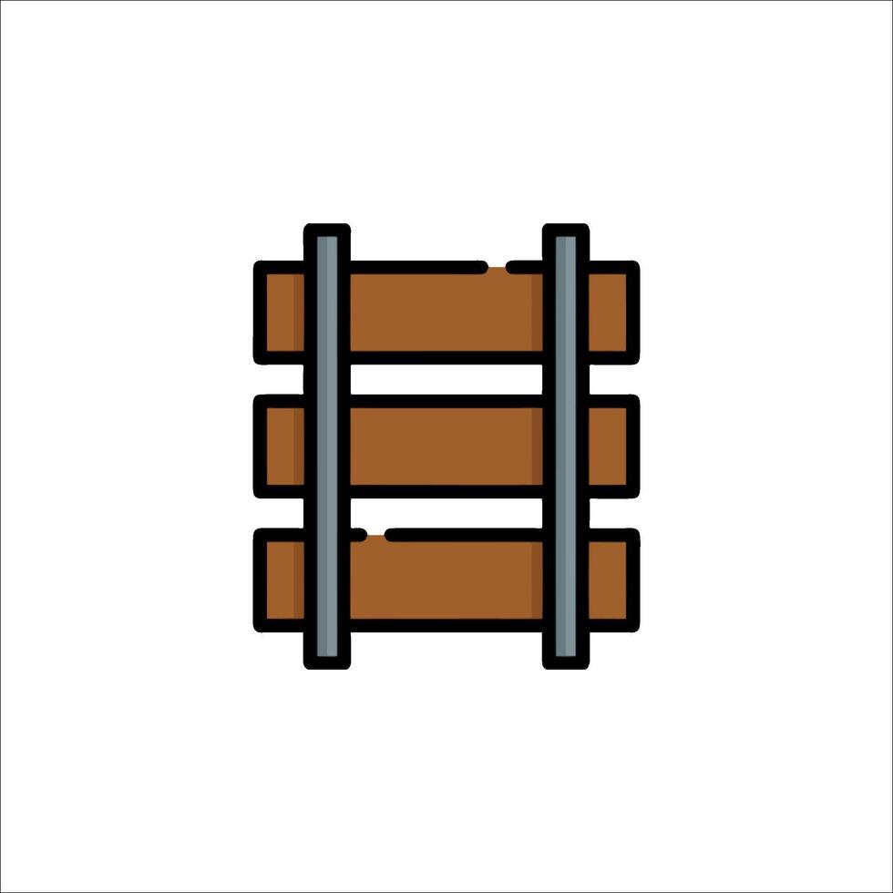 A wooden ladder icon on a white background vector