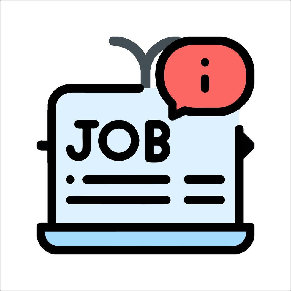 Job icon illustration vector