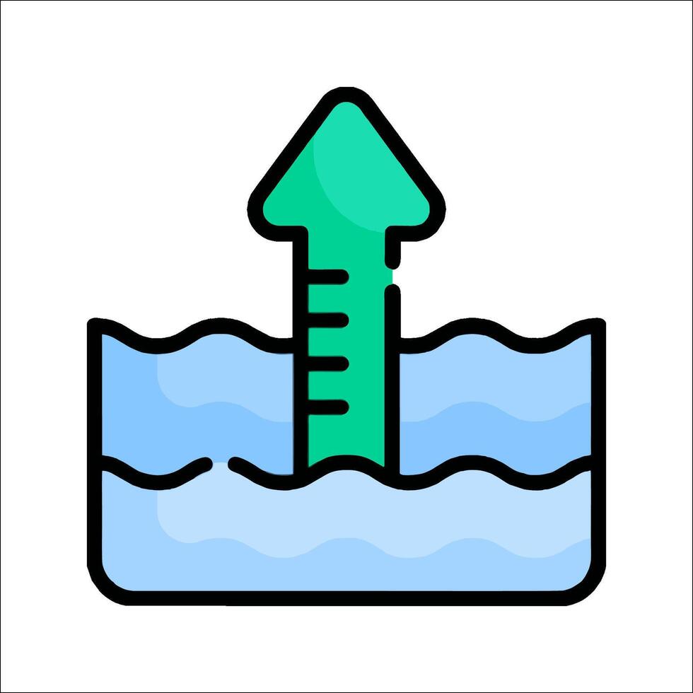 Water temperature icon illustration vector
