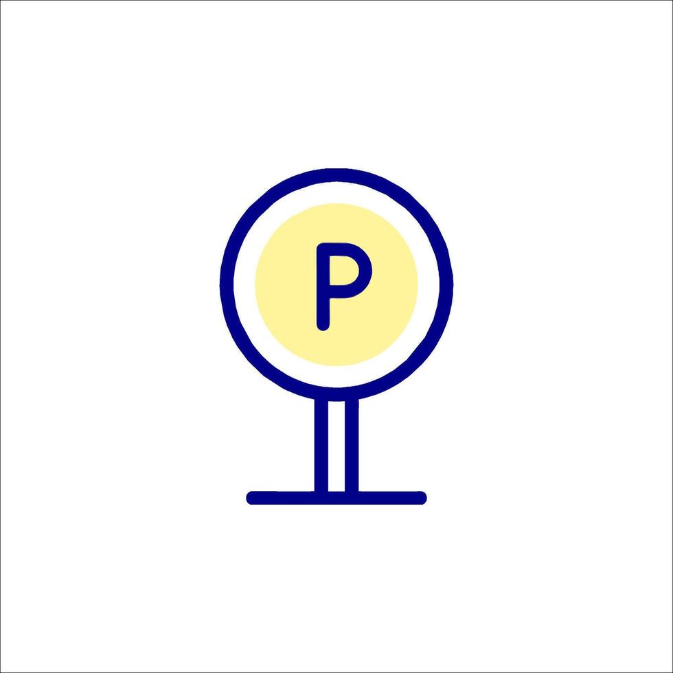 Parking meter icon illustration vector