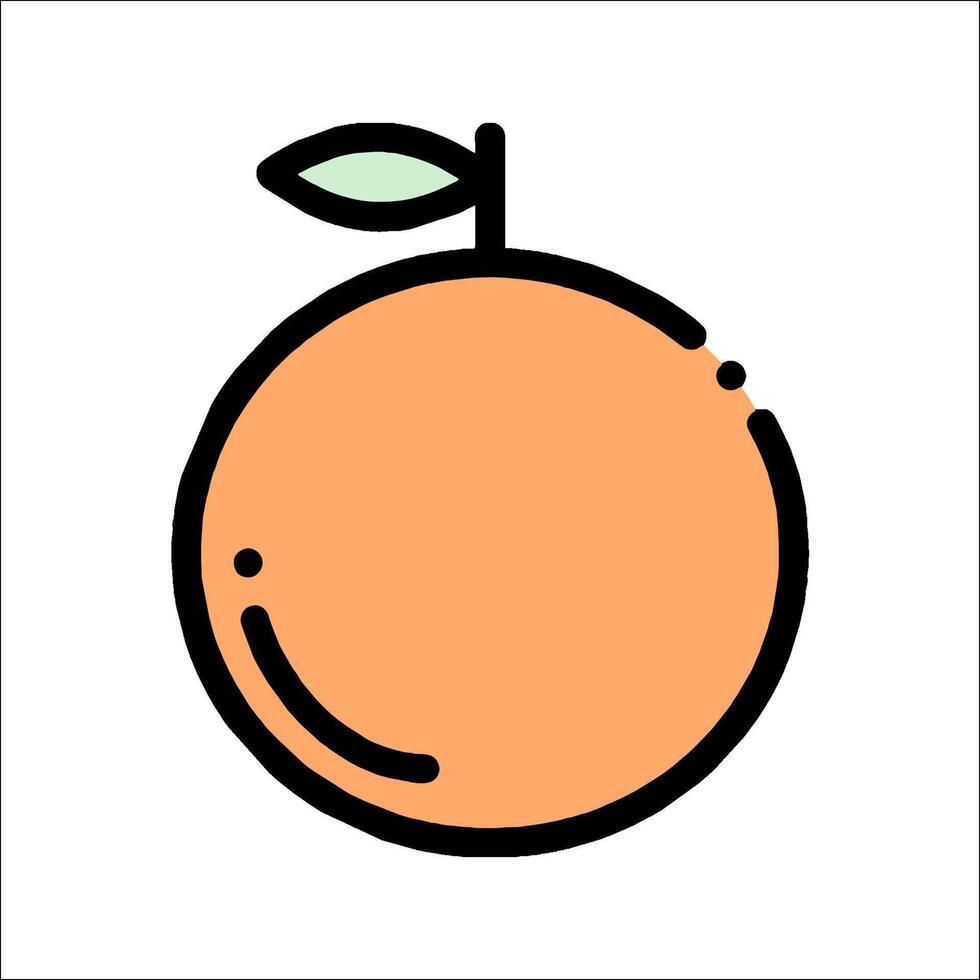 Orange icon illustration vector