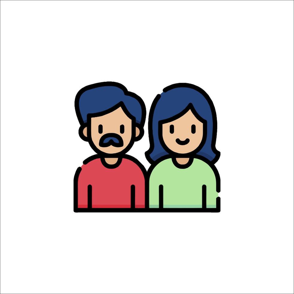 Couple icon illustration vector