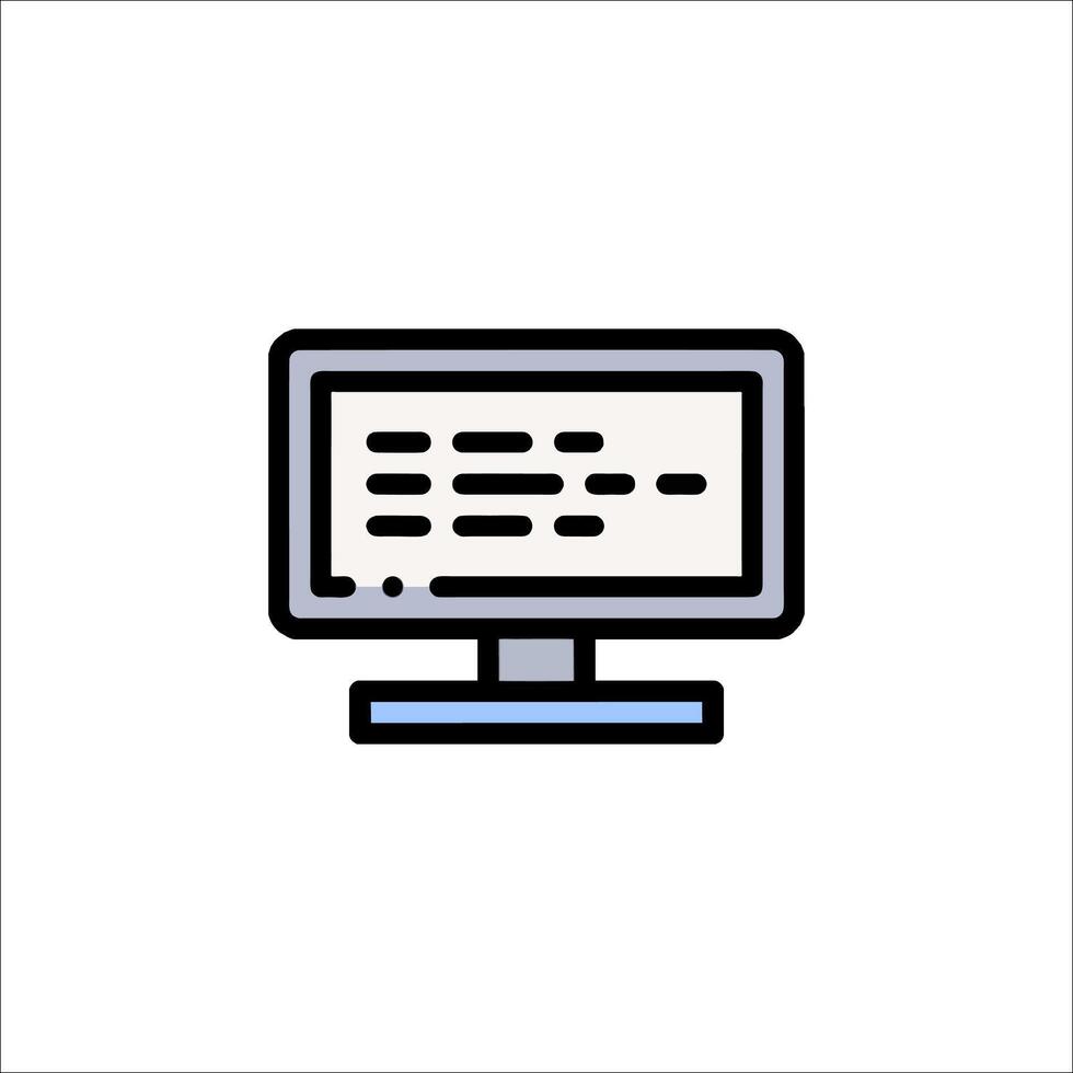 Computer icon illustration vector