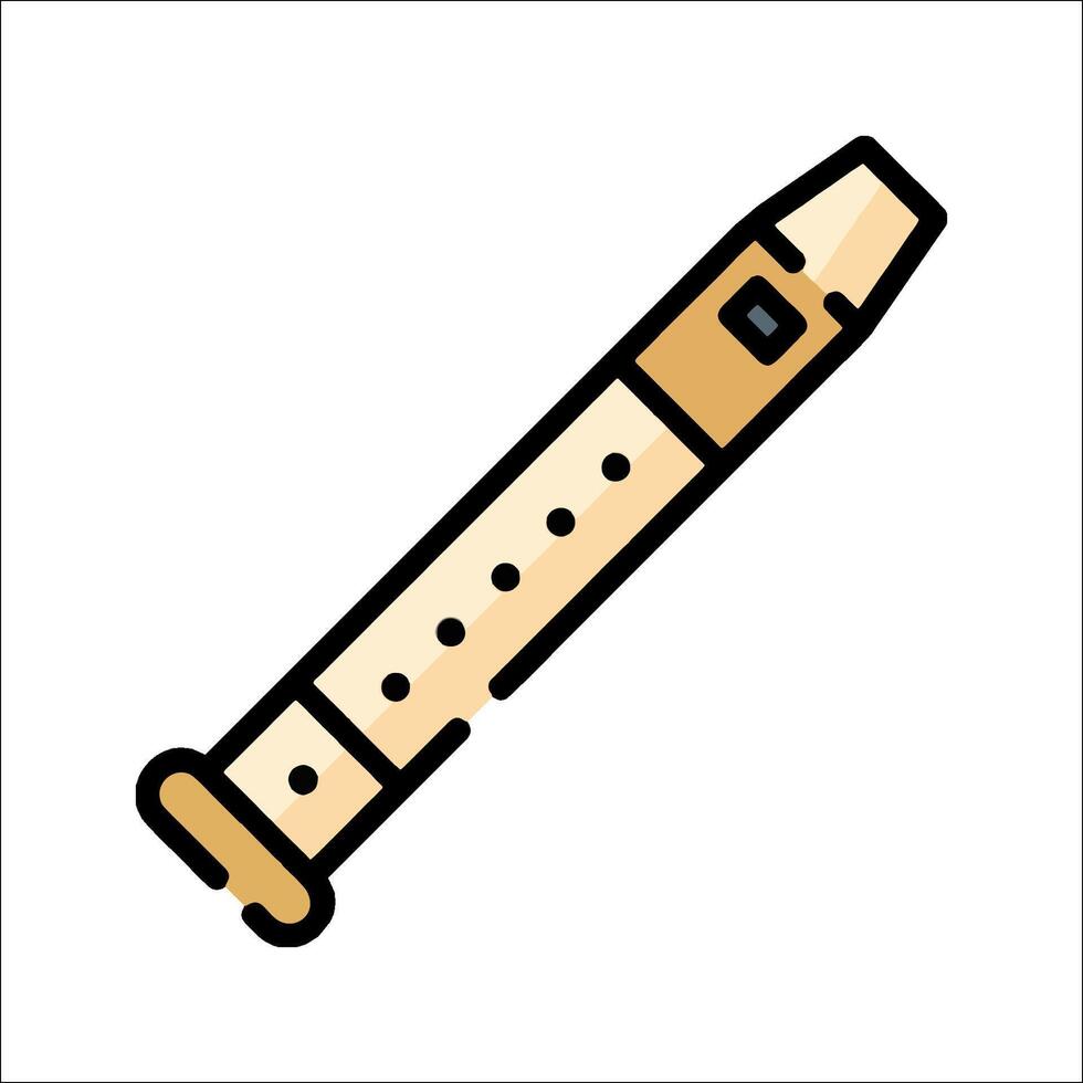 A pencil with a hole in it on a white background vector