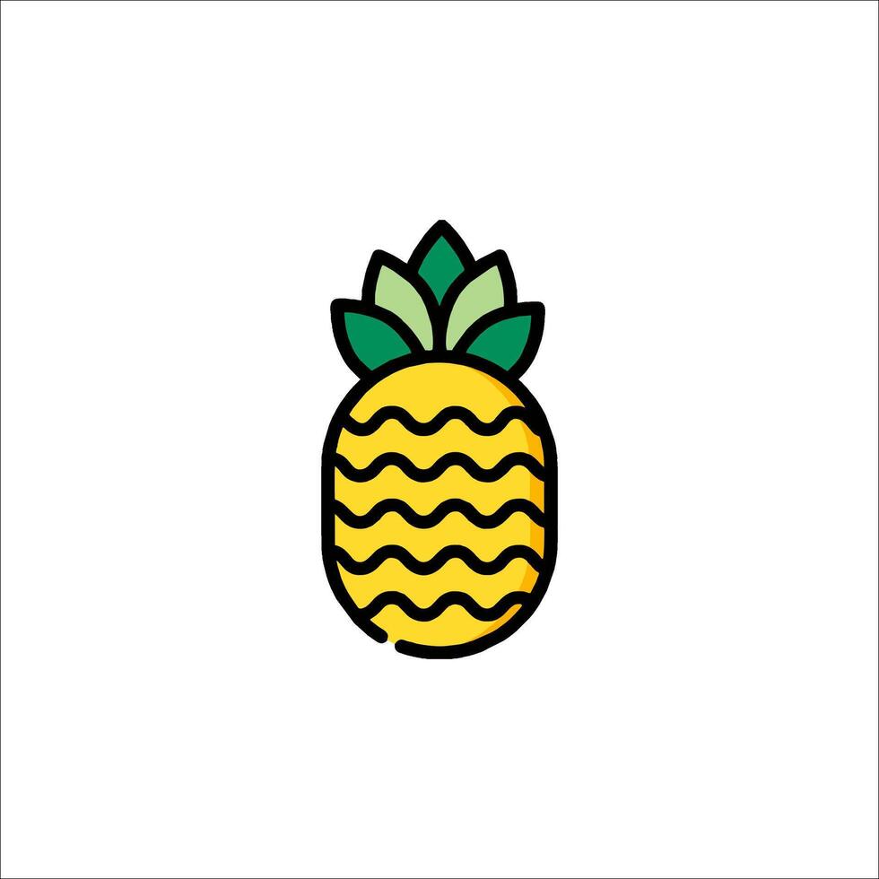 A pineapple icon on a white background vector