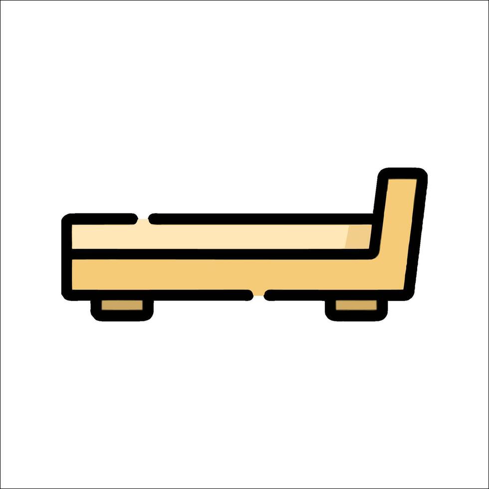 Bed icon illustration vector