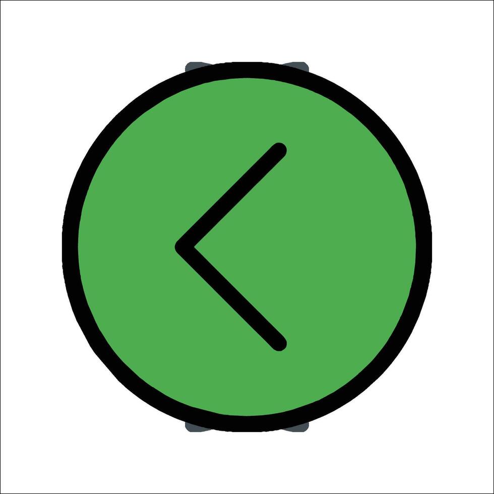 A green arrow pointing in a circle vector