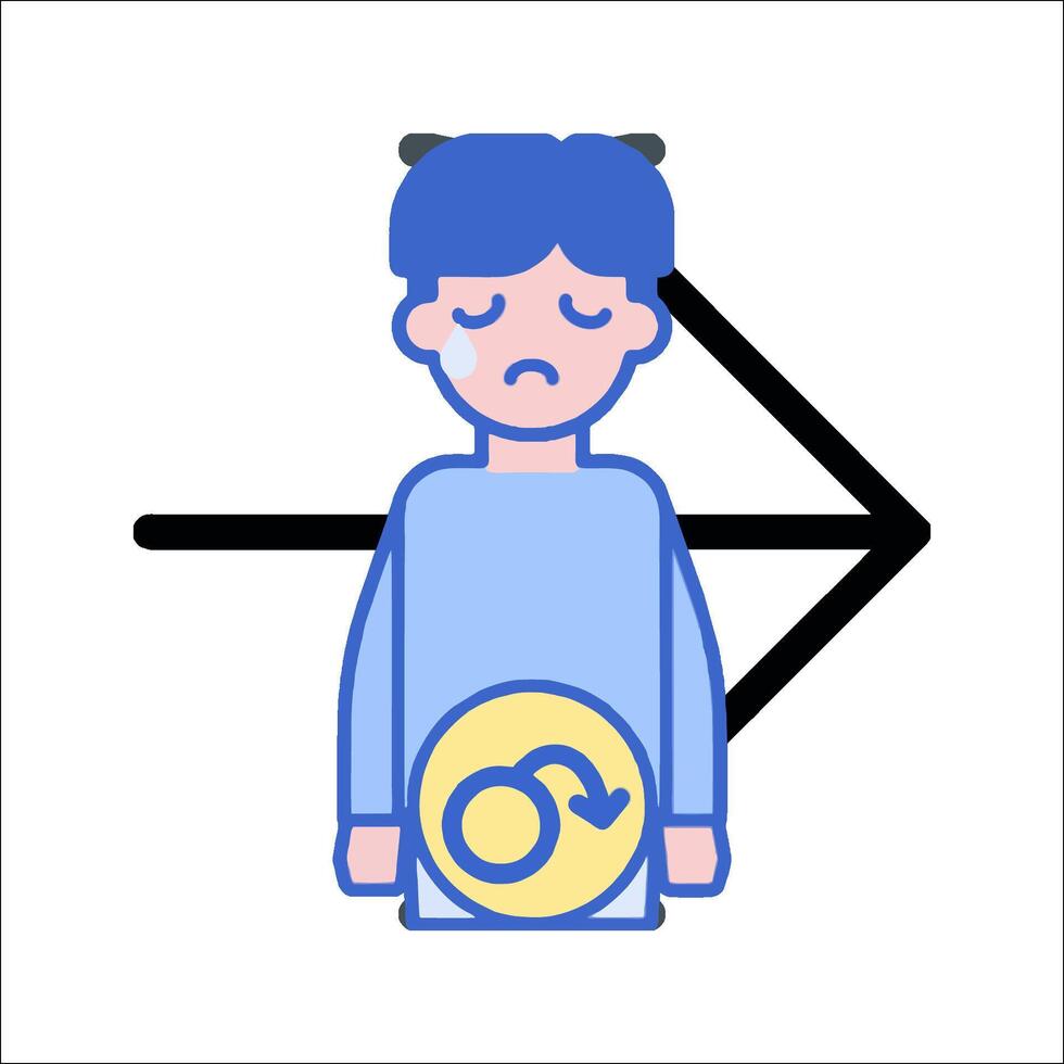 A man with a coin in his hand and an arrow pointing to it vector