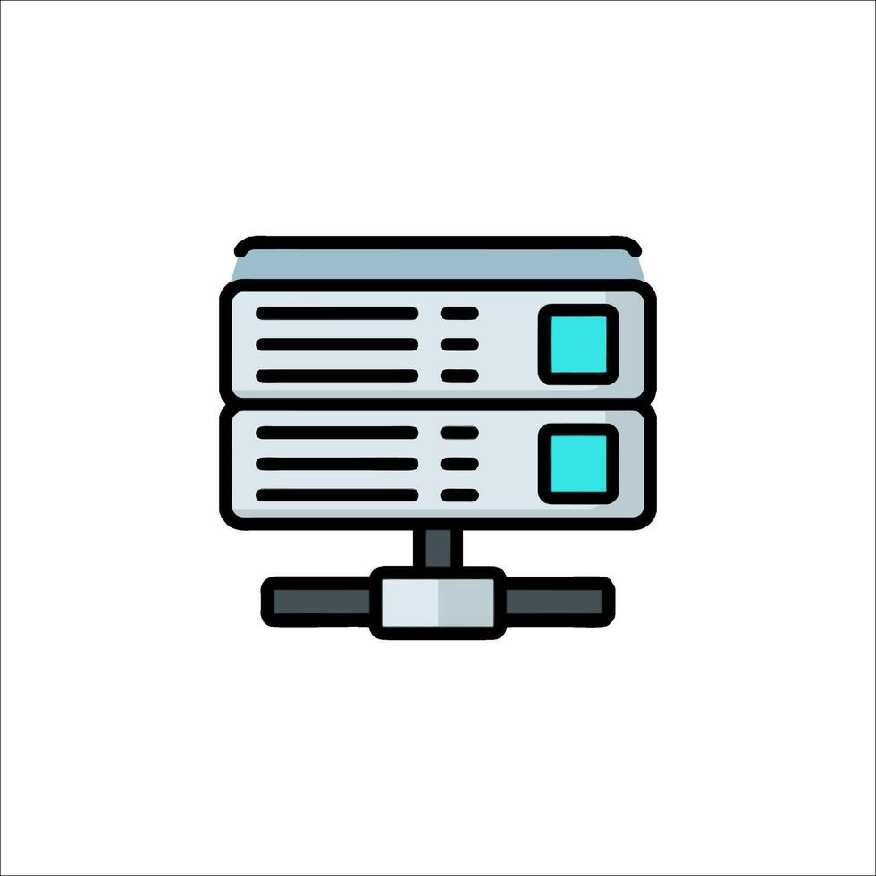 Server icon illustration vector