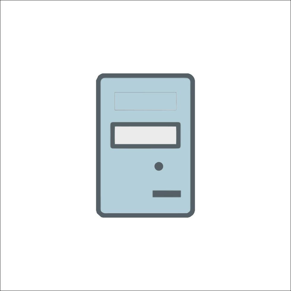 A computer icon on a white background vector