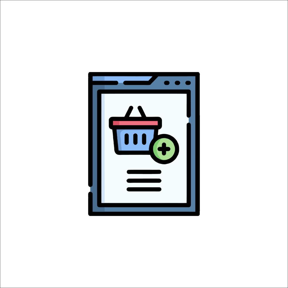 Shopping cart icon vector