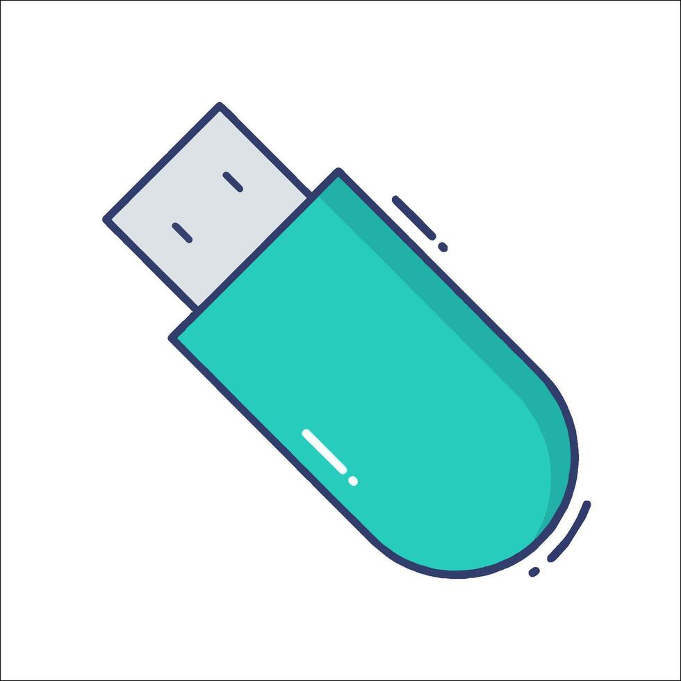 Usb drive icon illustration vector