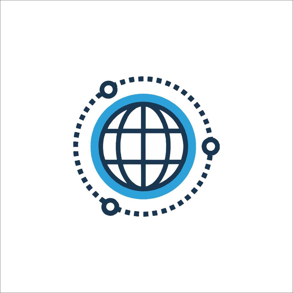 World globe icon illustration vector