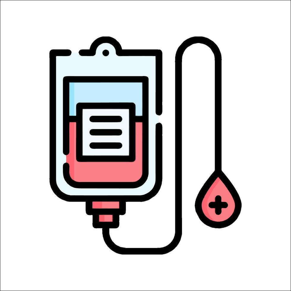 Blood transfusion icon illustration vector