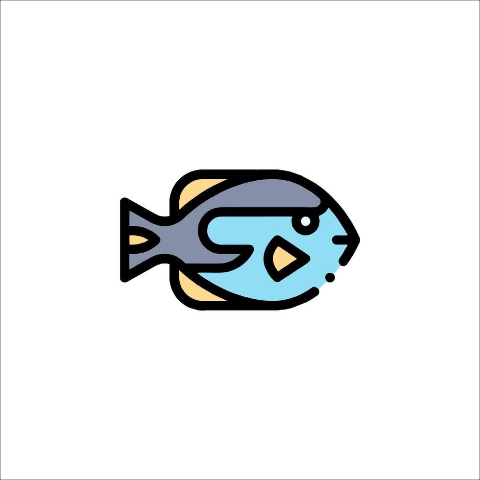 Fish icon illustration vector