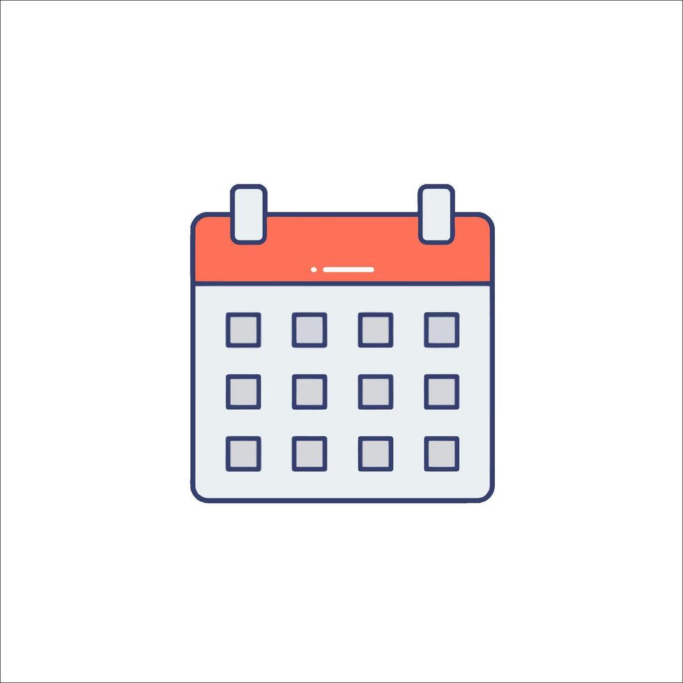 Calendar icon illustration vector