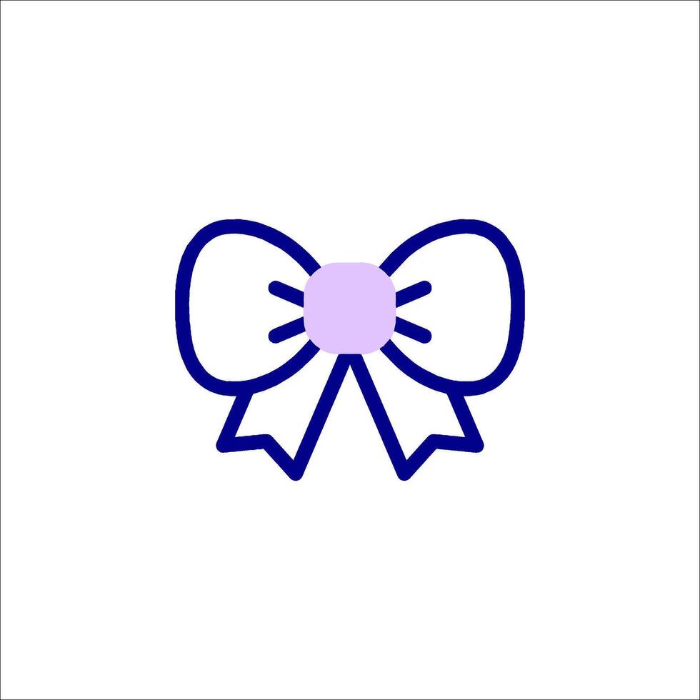 A bow icon on a white background vector