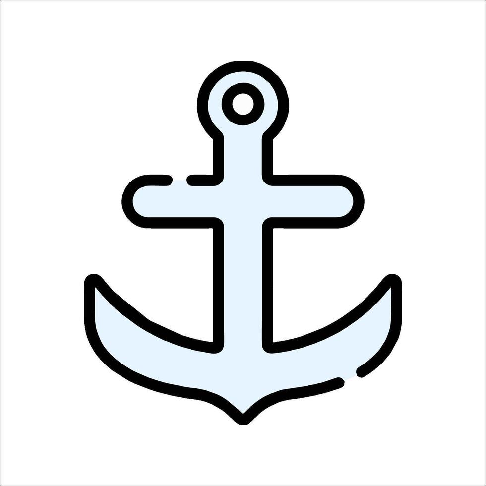 An anchor icon on a white background vector