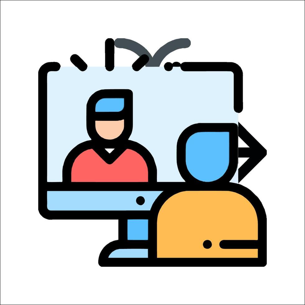 conferencing icon illustration vector
