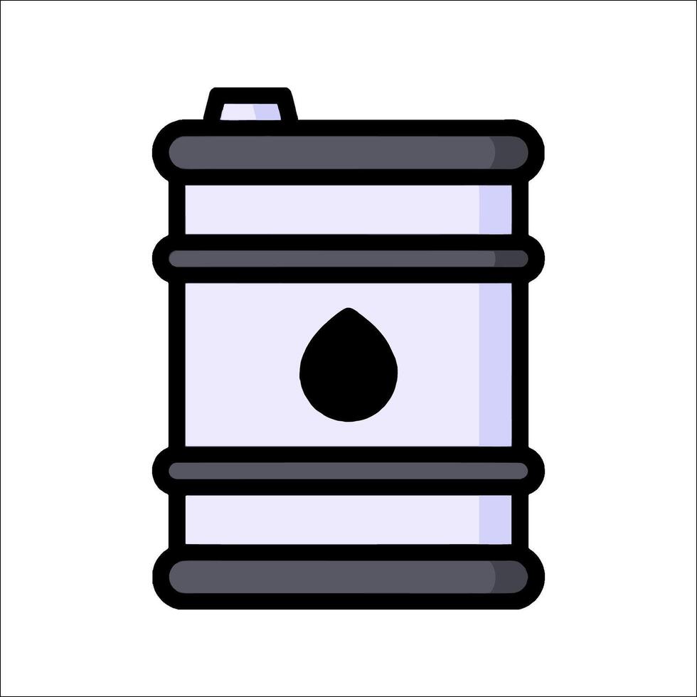 A barrel of oil with a drop of oil inside vector