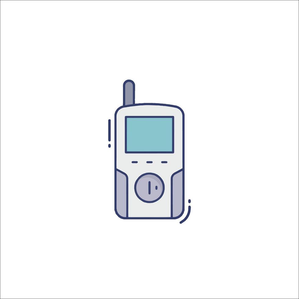 A cell phone icon on a white background vector