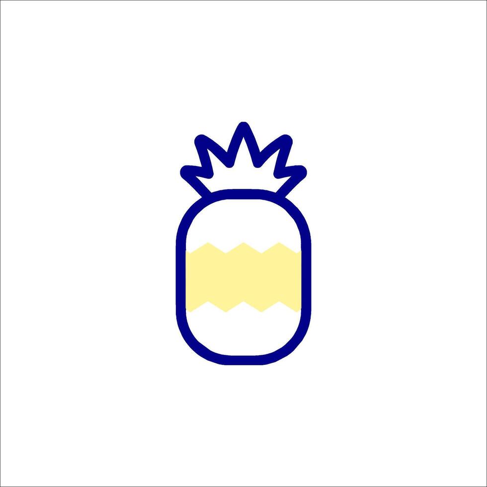 A pineapple icon on a white background vector