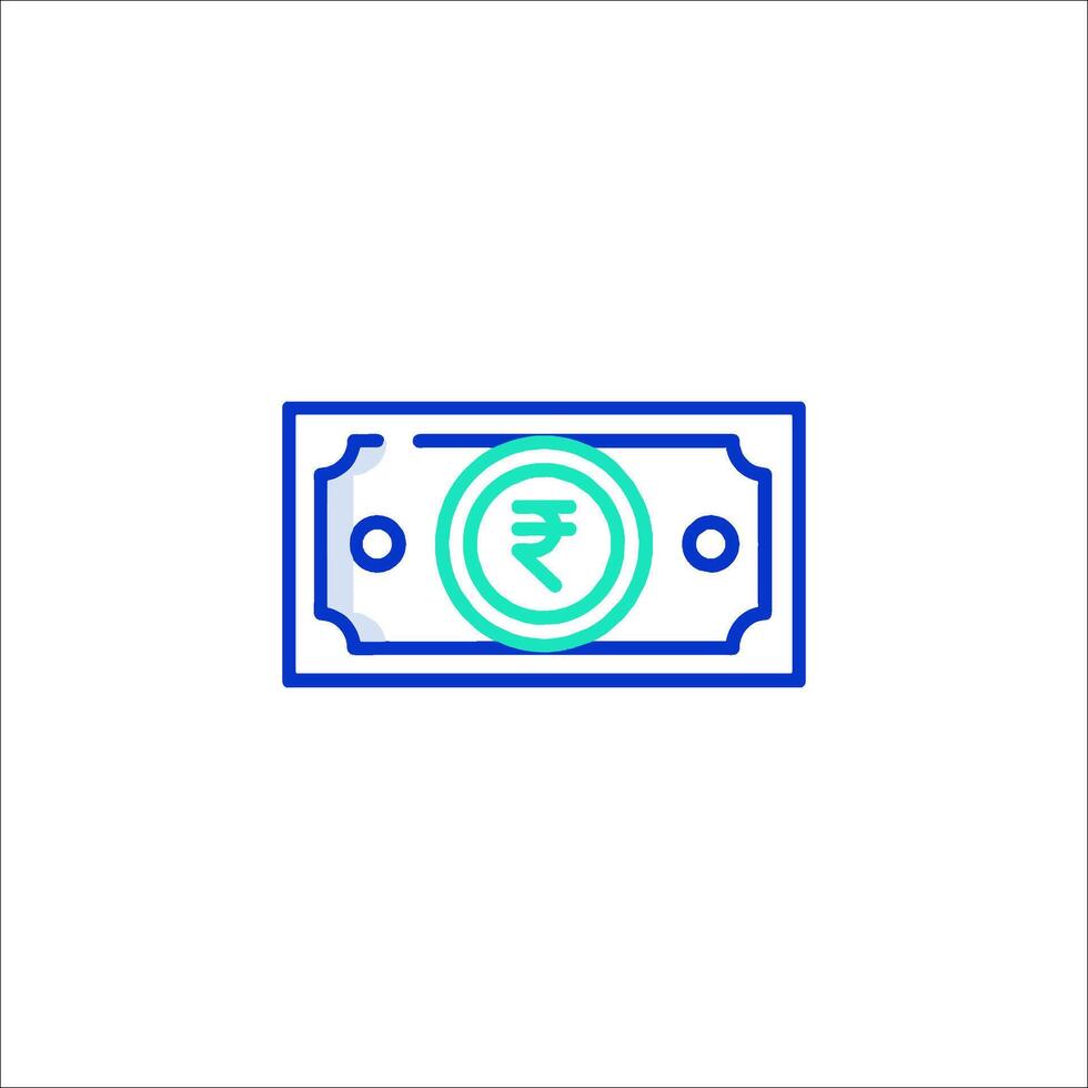 Money icon line icon vector