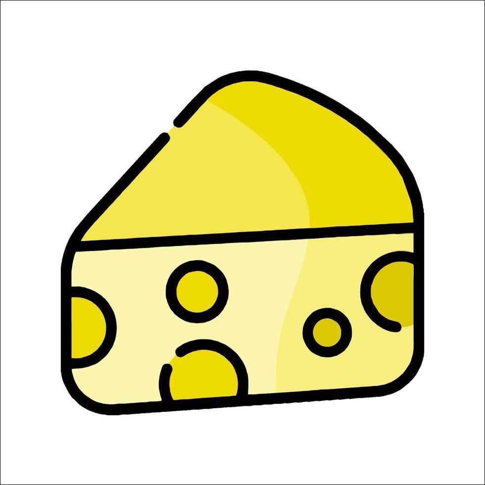 Cheese icon illustration vector