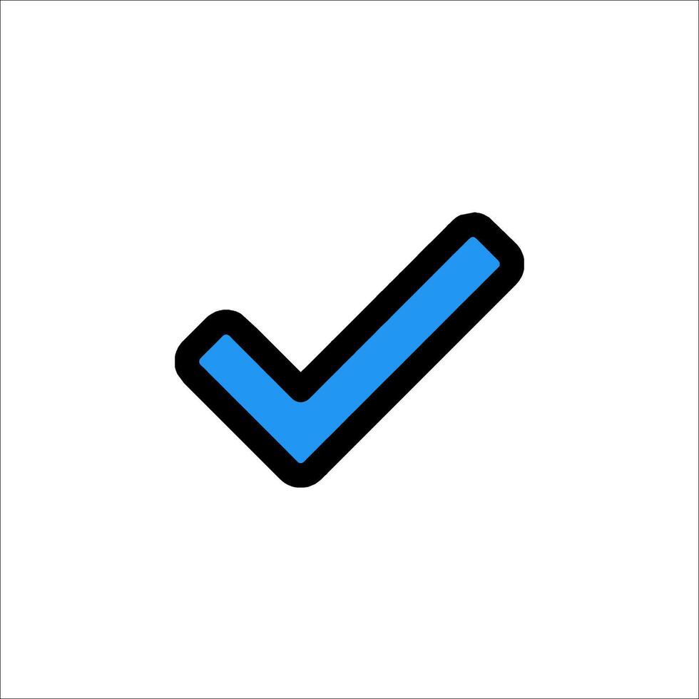 Check mark icon vector