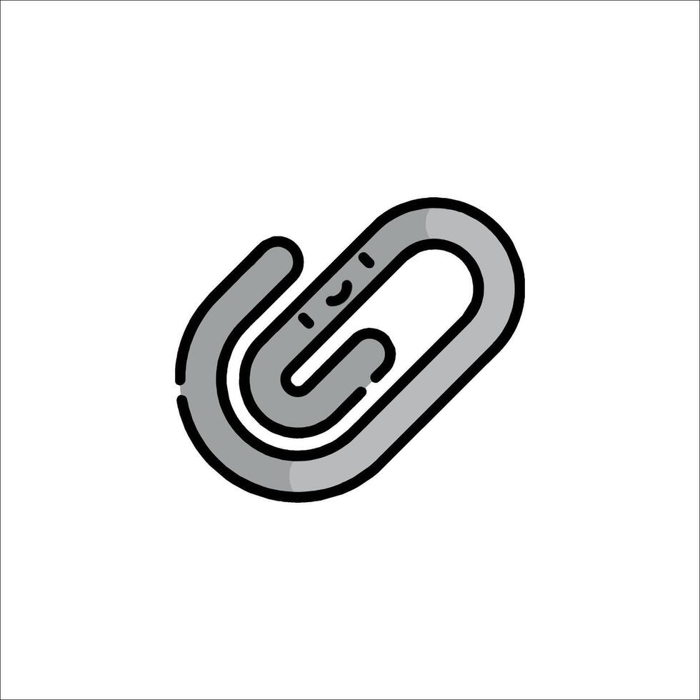 A paper clip icon on a white background vector
