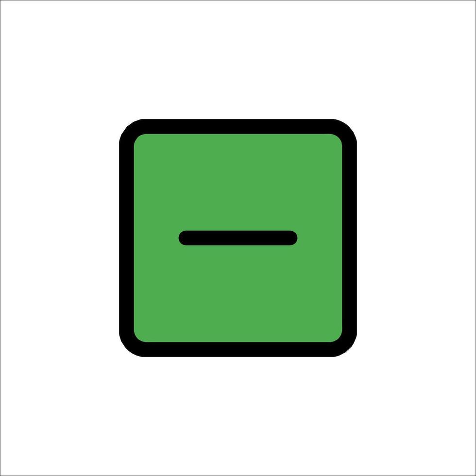 A square with a black line on it vector