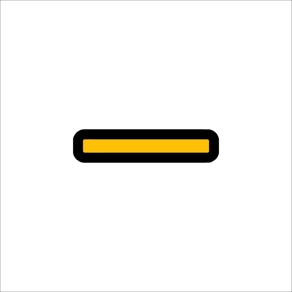 A yellow line on a white background vector