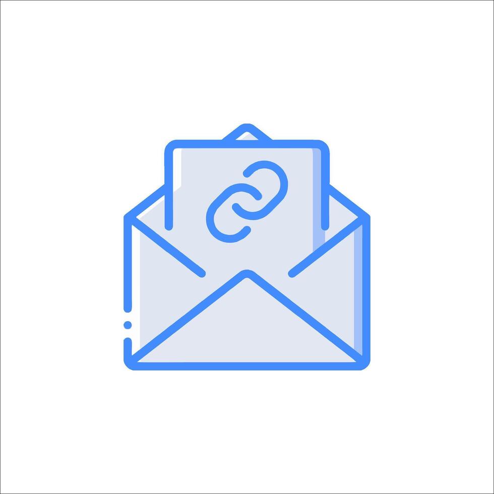 Email link icon illustration vector