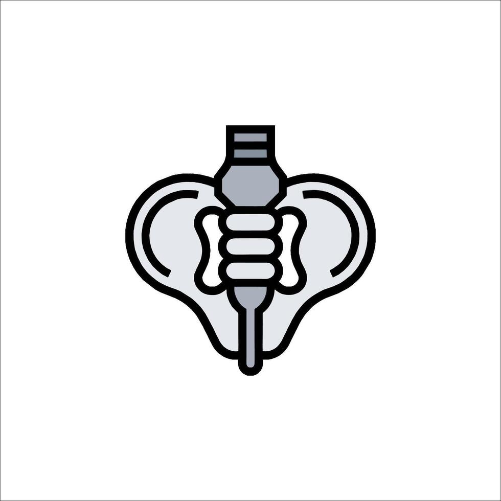 An ear plug icon on a white background vector