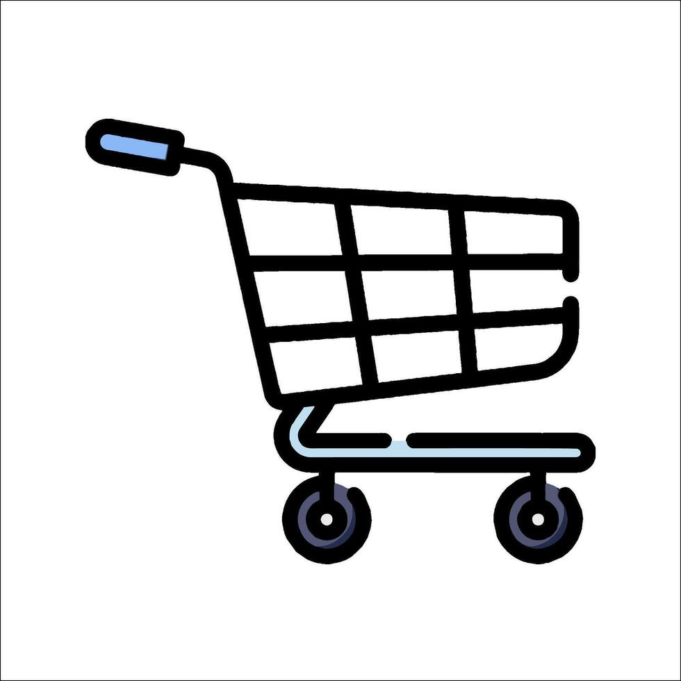 Shopping cart icon illustration vector