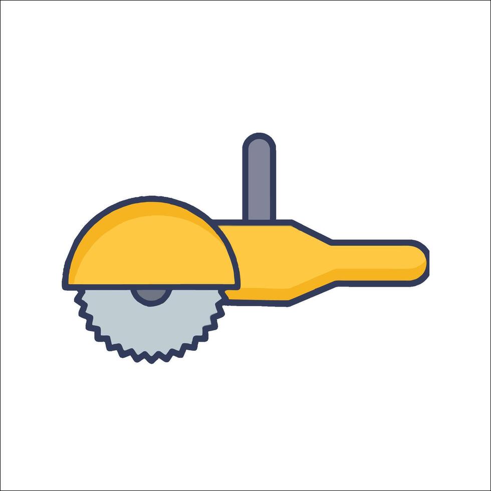 A circular saw icon on a white background vector