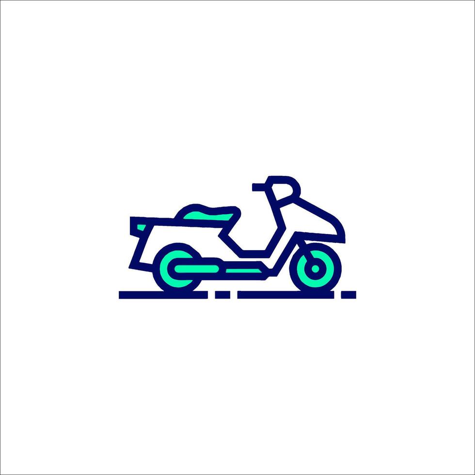 Motorcycle icon illustration vector