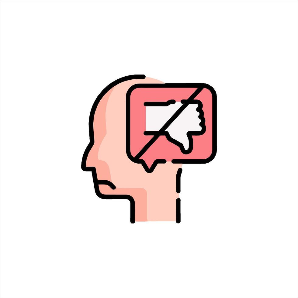 No emotion icon, no emotion illustration vector