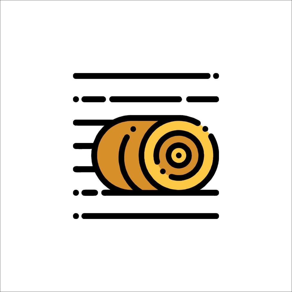 A roll of paper with a line on it vector