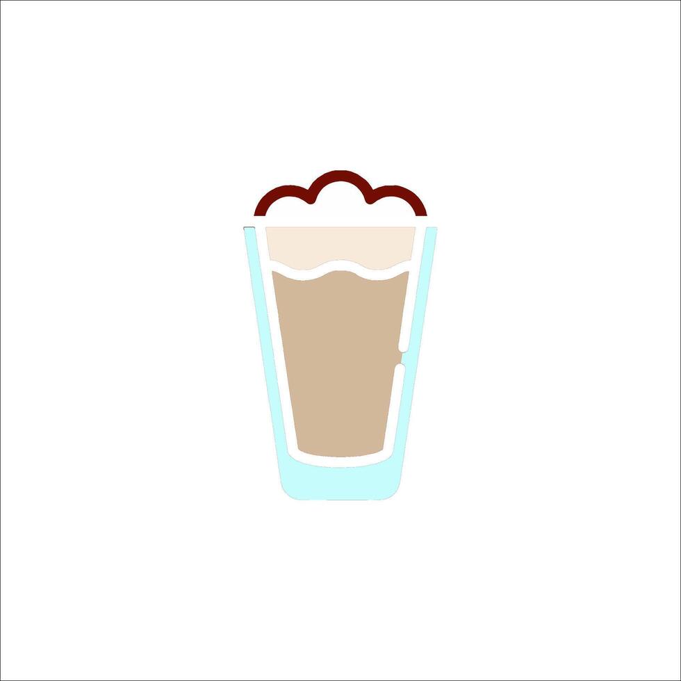 A cup of coffee with a white background vector