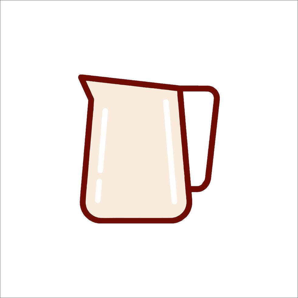 Milk pitcher icon illustration vector
