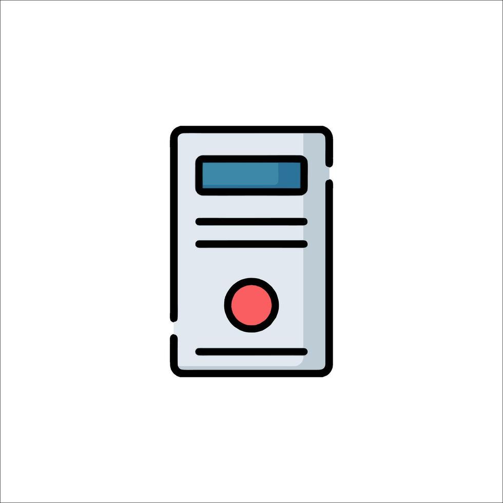 A computer icon on a white background vector