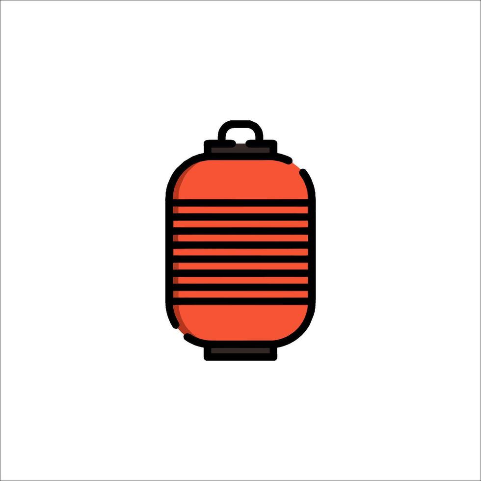 Chinese lantern icon vector