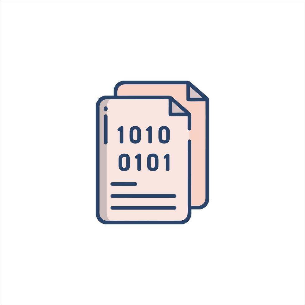 A document with the number 1011 on it vector