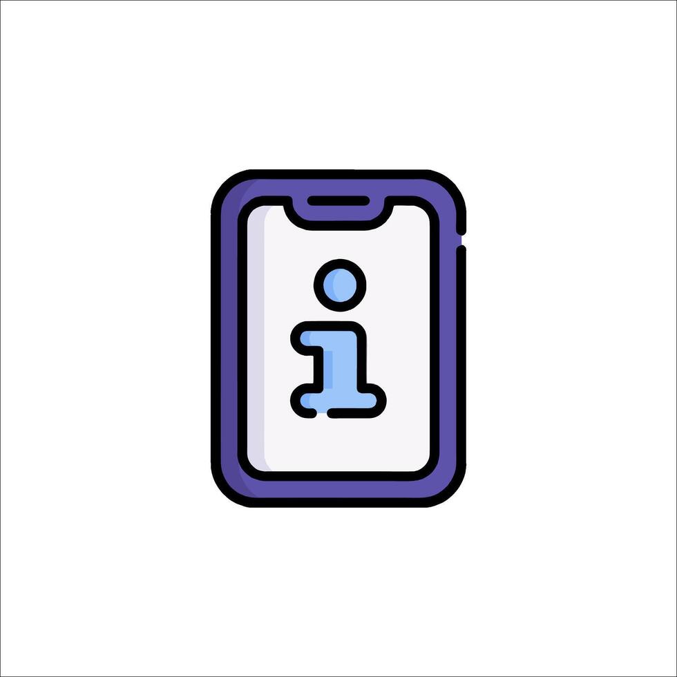 A phone with the number one on it vector