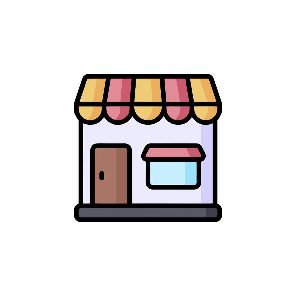 A small store icon on a white background vector
