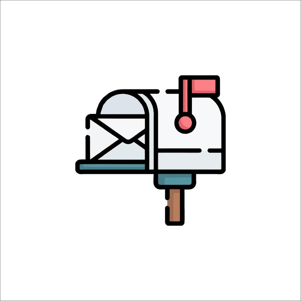Mailbox icon illustration vector