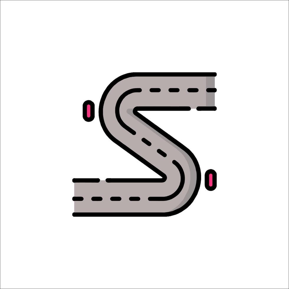 A road sign with a number two on it vector