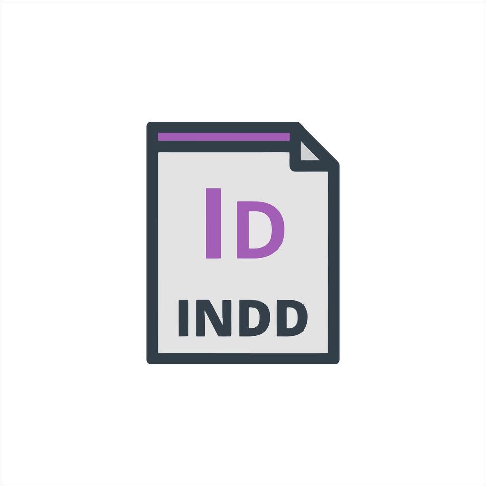 An icon for the word idnd vector