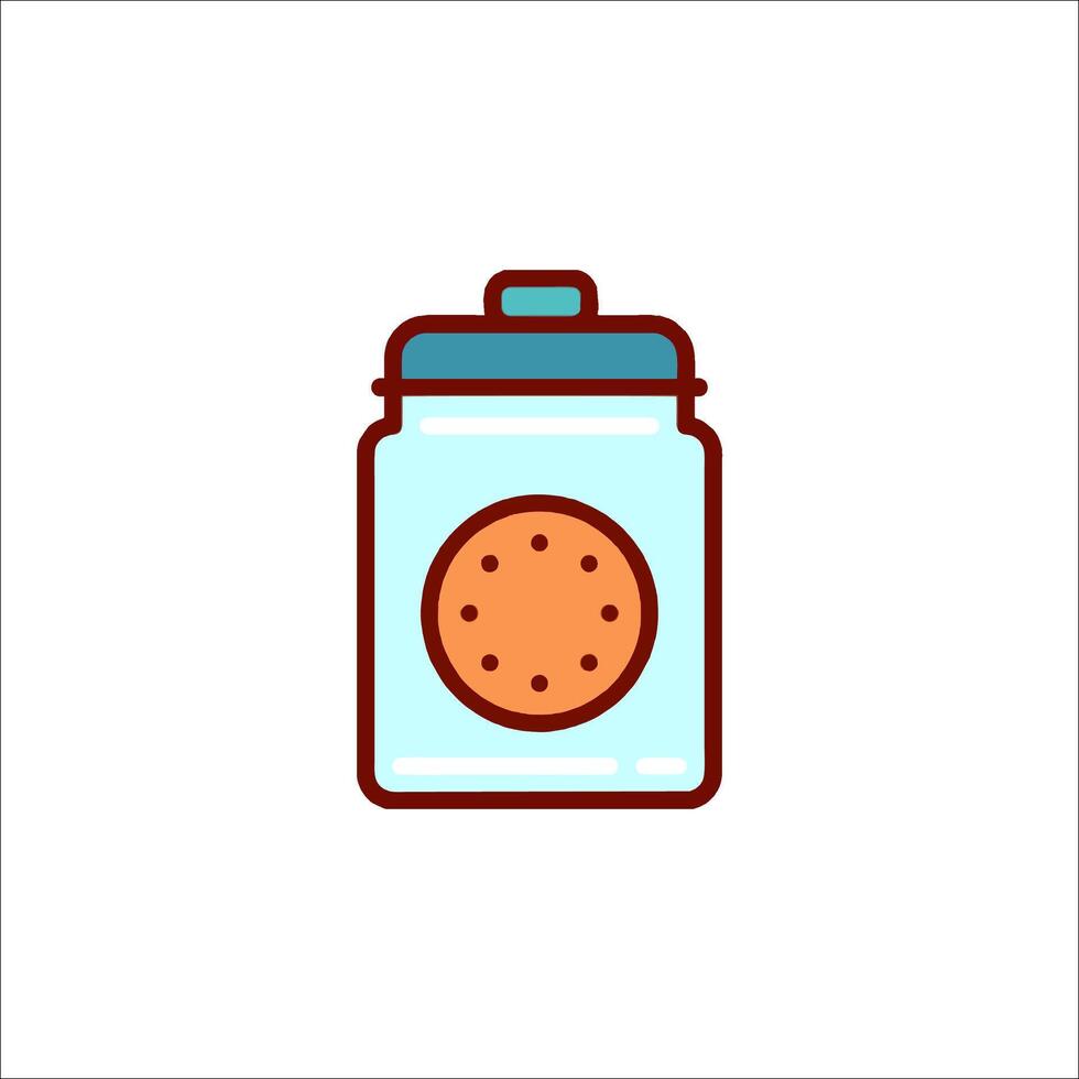 Cookie jar icon illustration vector